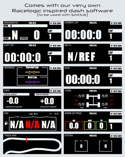 4" Lap Timer with Touchscreen